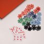 House of Nobilique Leather Poker Set - Orange