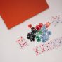 House of Nobilique Leather Poker Set - Orange