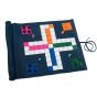 House of Nobilique Leather Roll-Up Ludo Set - Blue
