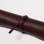 House of Nobilique Leather Roll-Up Ludo Set - Burgundy