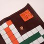 House of Nobilique Leather Roll-Up Ludo Set - Burgundy