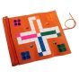 House of Nobilique Leather Roll-Up Ludo Set - Orange 1