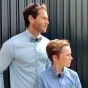 House of Orime YUMI bow tie - ice blue dark blue