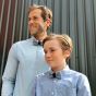 House of Orime YUMI bow tie - ice blue dark blue