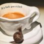 Incartato Ceramics Issues Cappuccino Cup - "It's fuck you o'clock"
