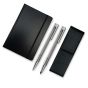 Lamy Set Zwarte Etui - Lamy A202 Pennenetui, Lamy Logo Brushed Pen, Lamy logo brushed potlood, Sketchbook Aurora