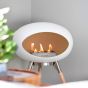 Le Feu Bio-Kamin Weiß Ground Wood Low - Soaptreated Eiche