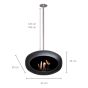  Le Feu Biohaard Zwart Sky 120 - Stalen Stang