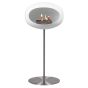 Le Feu Bio-Kamin Weiß Ground Steel High - Rostfreier Stahl