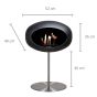 Le Feu Bio-Kamin Ground Steel Low - Rostfreier Stahl