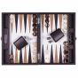 Leather Backgammon in Buffalo chocolate brown