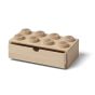 Lego Wooden Collection Storage Box Brick 8 - Beige