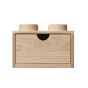 Lego Collection En Bois Boîte De Rangement 4 Tenons - Beige