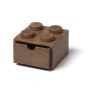 Lego Wooden Collection Storage Box Brick 4 - Brown