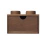 Lego Wooden Collection Storage Box Brick 4 - Brown