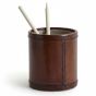 Life Of Riley Leather Round Pen Pot