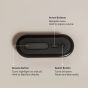 Loftie Smart Sleep Clock – Steel Midnight