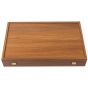 Manopoulos Walnut Replica Wooden Backgammon Set - Walnut Brown