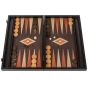 Manopoulos Wenge Replica Wooden Backgammon Set - Black Wood