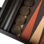 Manopoulos Wenge Replica Wooden Backgammon Set - Black Wood