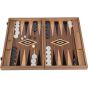 Manopoulos American Walnut Backgammon Set