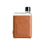 Memobottle A6 leather sleeve - cognac