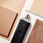 Memobottle Slim leather sleeve - black
