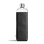 Memobottle Slim leather sleeve - black