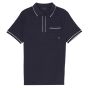 Michael Kors Striped Polo - Navy
