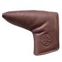 Modest Vintage Player Leather Golf Putter Cover (Blade) - Brown