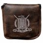 Modest Vintage Player Leather Golf Putter Cover (Mallet) - Brown