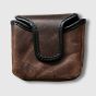 Modest Vintage Player Leather Golf Putter Cover (Mallet) - Brown