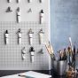 Monograph Noticeboard Grid Grey