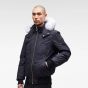 Moose Knuckles Ballistic Bomber Jacket Fur - Navy