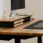 Oakywood Desk Shelf Pro Dual Drawer - Oak