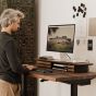 Oakywood Desk Shelf Pro Dual Drawer - Walnut