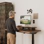 Oakywood Desk Shelf Pro Dual Drawer - Walnut