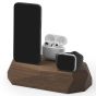 Oakywood Triple Charging Dock - Walnut