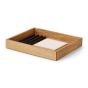 Oakywood Stackable Valet Trays Bundle Organizers - Oak