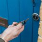 Crazy Horse Leather Key Organiser - Marine blue