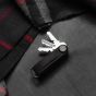 Crazy Horse Leather Key Organiser - Black/Red