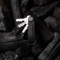 Crazy Horse Leather Key Organiser - Black/Red