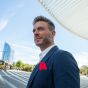 Owen Smith Pocket Square - Red