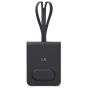Personalised Luggage Tag With Finder - Black