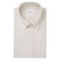 Profuomo Striped Linen Shirt - Beige