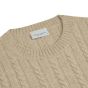 Profuomo Wool Cashmere Pullover - Light Beige