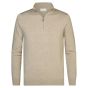 Profuomo Luxury Basic Pullover Half Zip - Beige