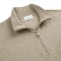 Profuomo Luxury Basic Pullover Half Zip - Beige