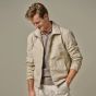 Profuomo Suède Bomber Jacket - Beige