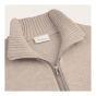 Profuomo Woolen Half-Zip Pullover - Beige